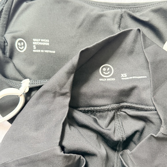 Gilly Hicks Athletic tennis set recharge Cami crop tank + tennis skirt xxs black - Picture 6 of 6